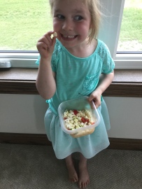 This is a "salad" for her babysitter